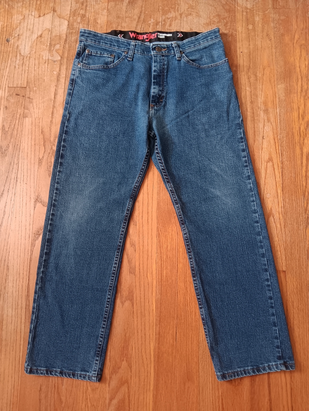 Men's Wrangler Performace Series Classic 5-Pocket Boot Leg Denim Jeans 34 x 29